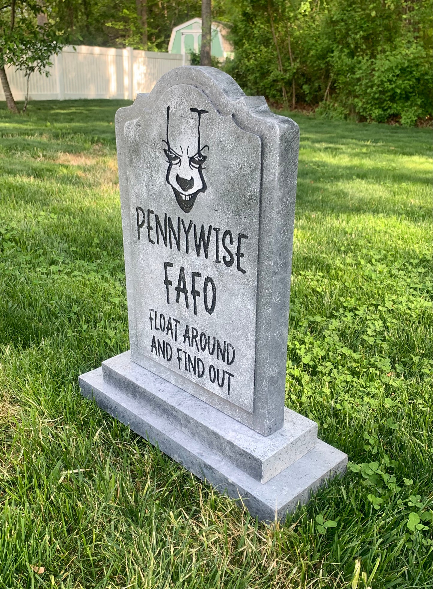 IT Pennywise FAFO Float Around and Find Out Tombstone