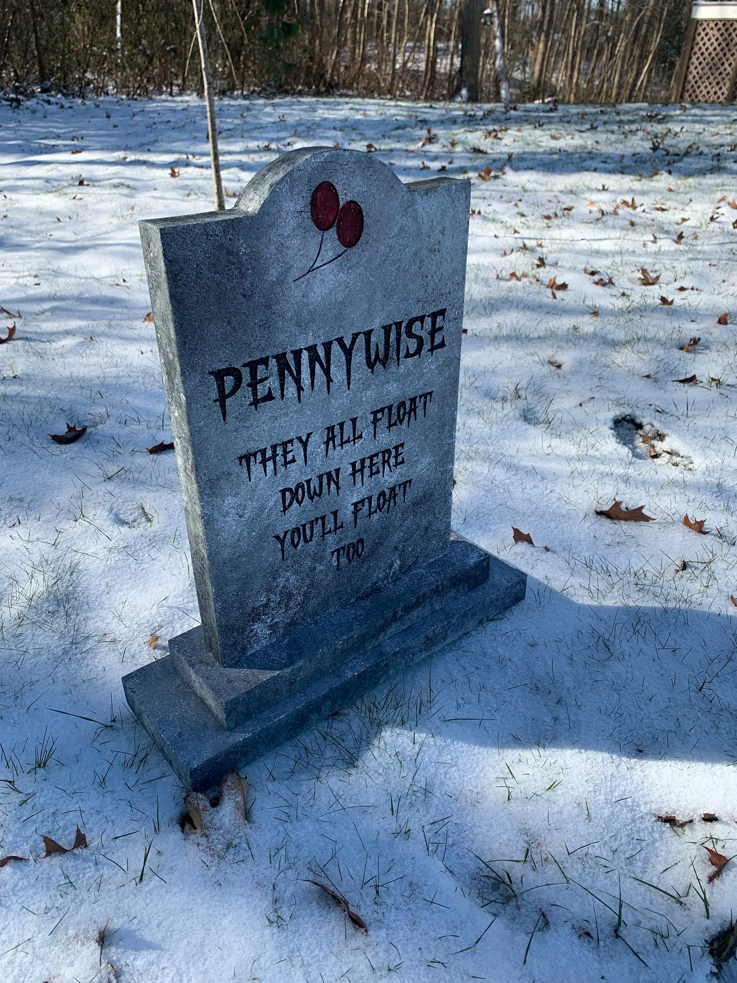 IT Pennywise They All Float Halloween Tombstone