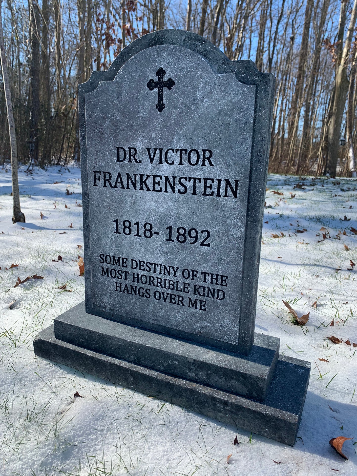 Dr. Victor Frankenstein Halloween Tombstone
