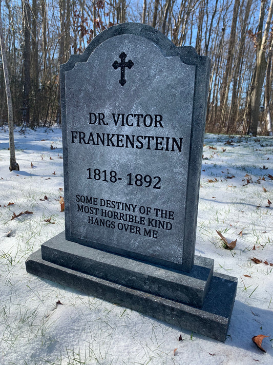 Dr. Victor Frankenstein Halloween Tombstone