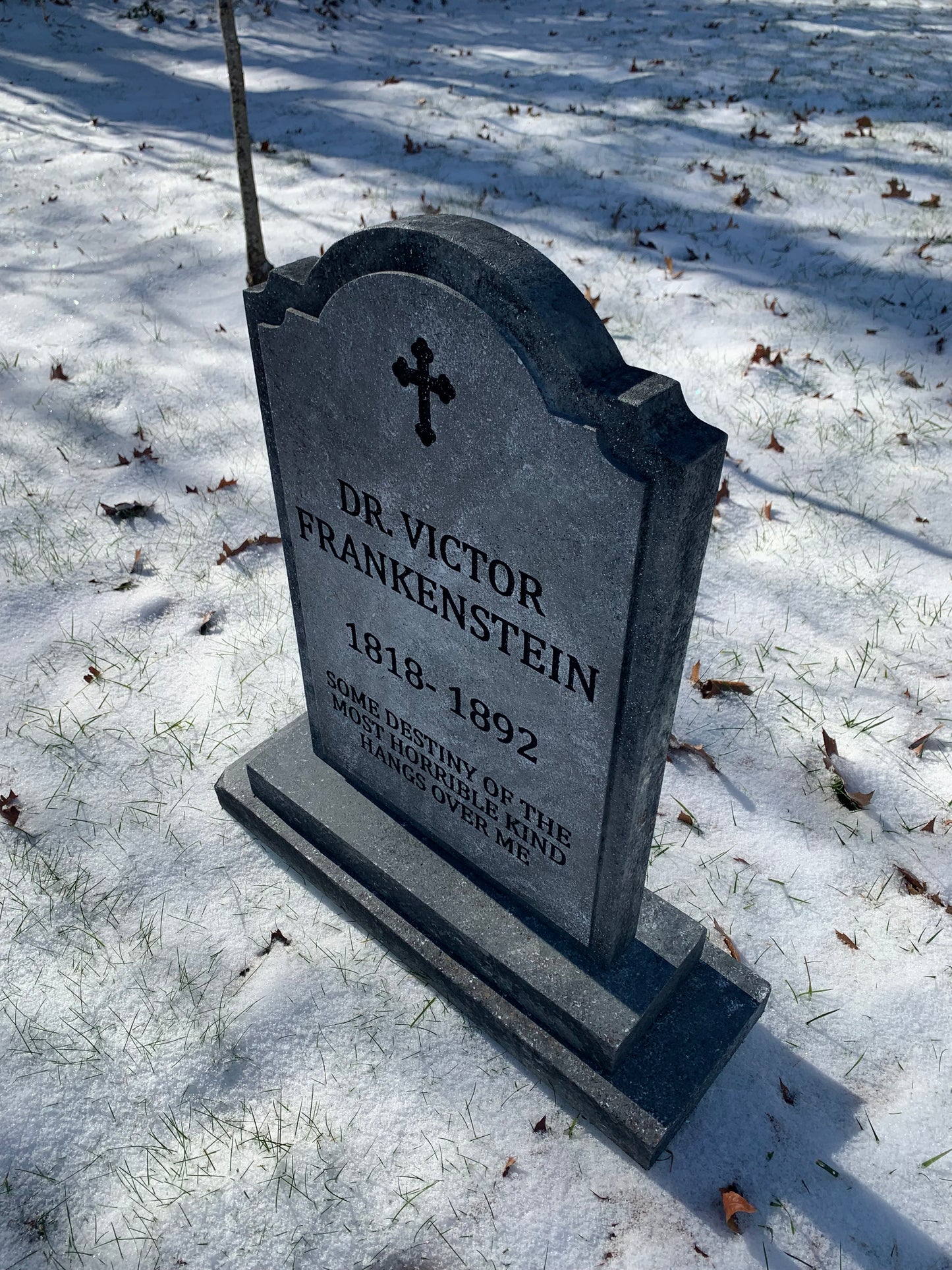 Dr. Victor Frankenstein Halloween Tombstone