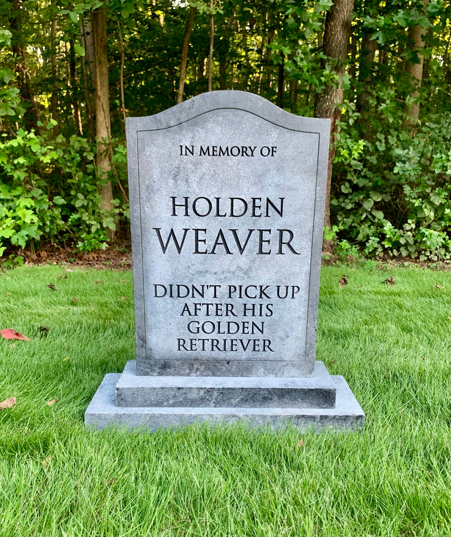 Holden Weaver "Golden Retriever" Funny Tombstone