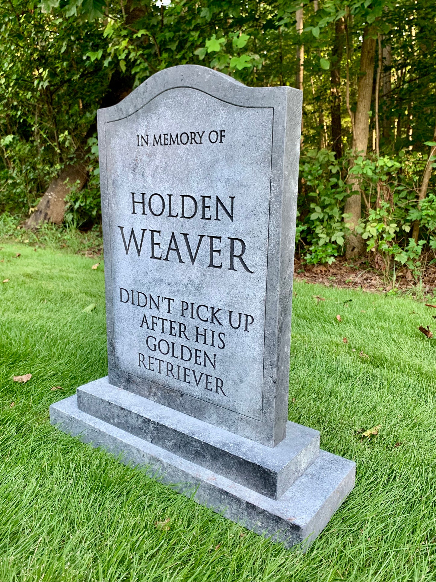 Holden Weaver "Golden Retriever" Funny Tombstone