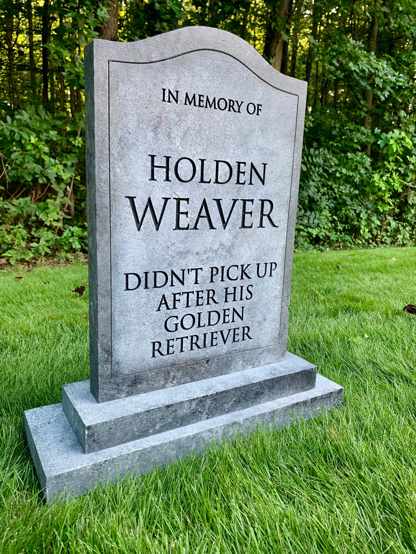 Holden Weaver "Golden Retriever" Funny Tombstone