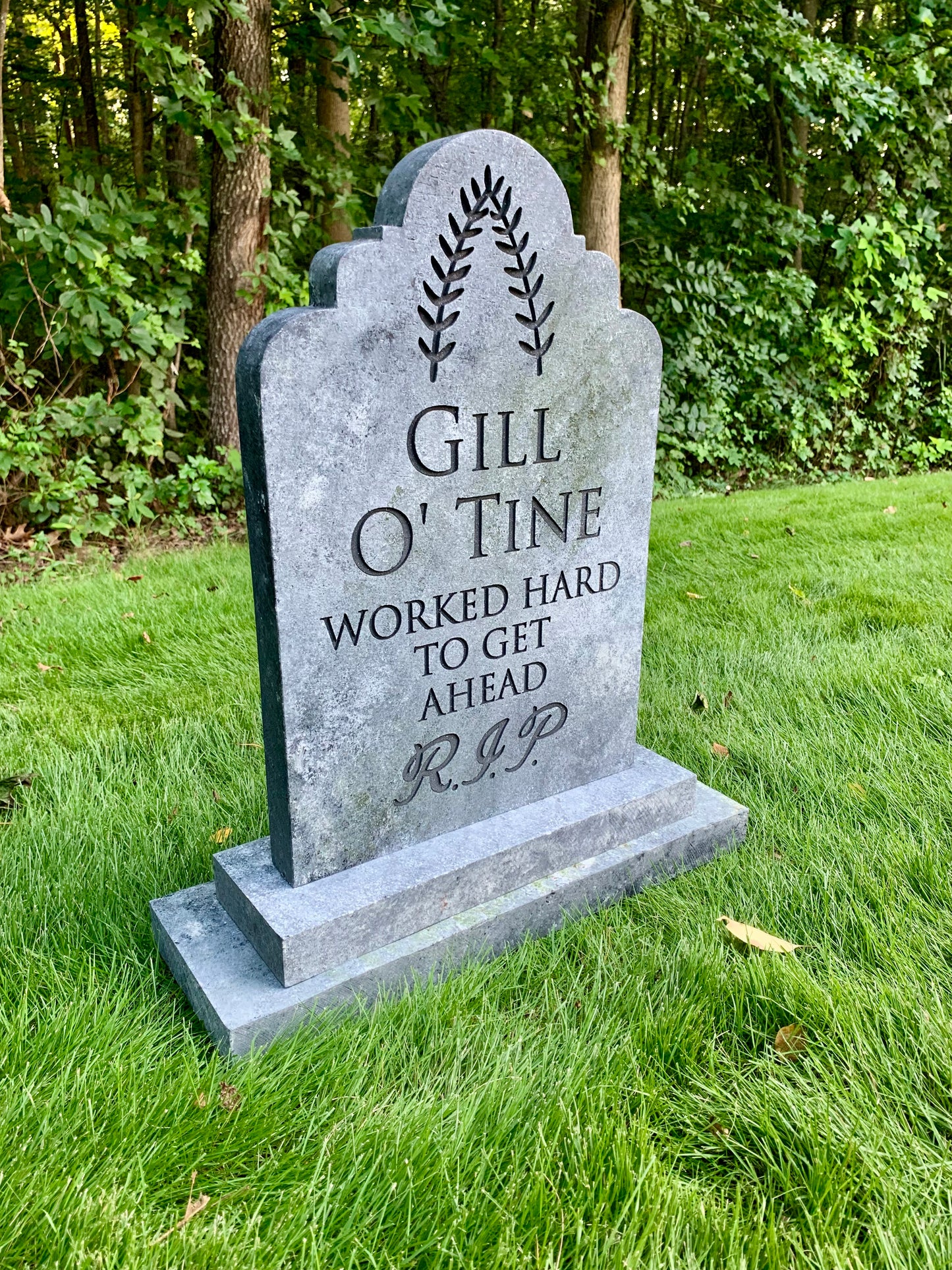 Gill O' Tine Silly Halloween Tombstone