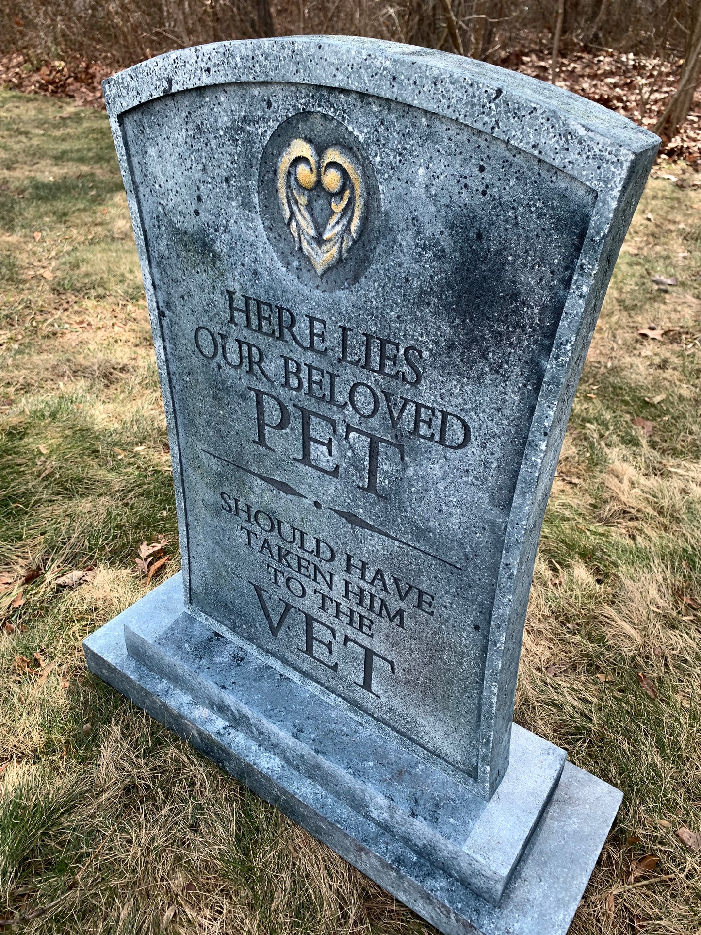 Here Lies Our Beloved Pet, Should Have Taken Him To The Vet