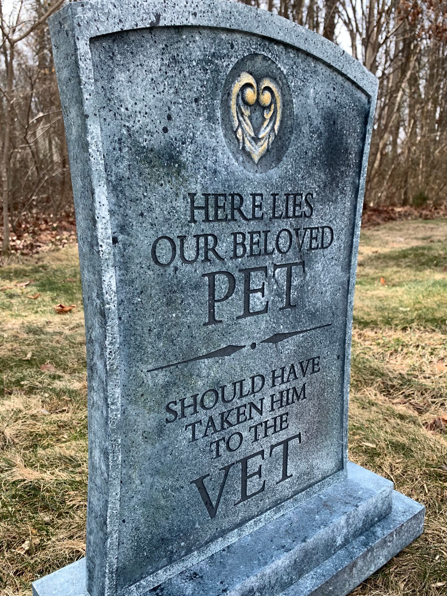 Here Lies Our Beloved Pet, Should Have Taken Him To The Vet