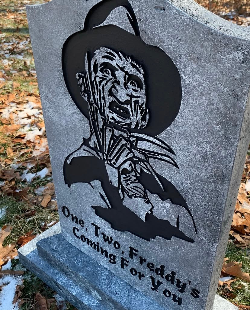 Nightmare on Elm Street Freddy Krueger Character Tombstone