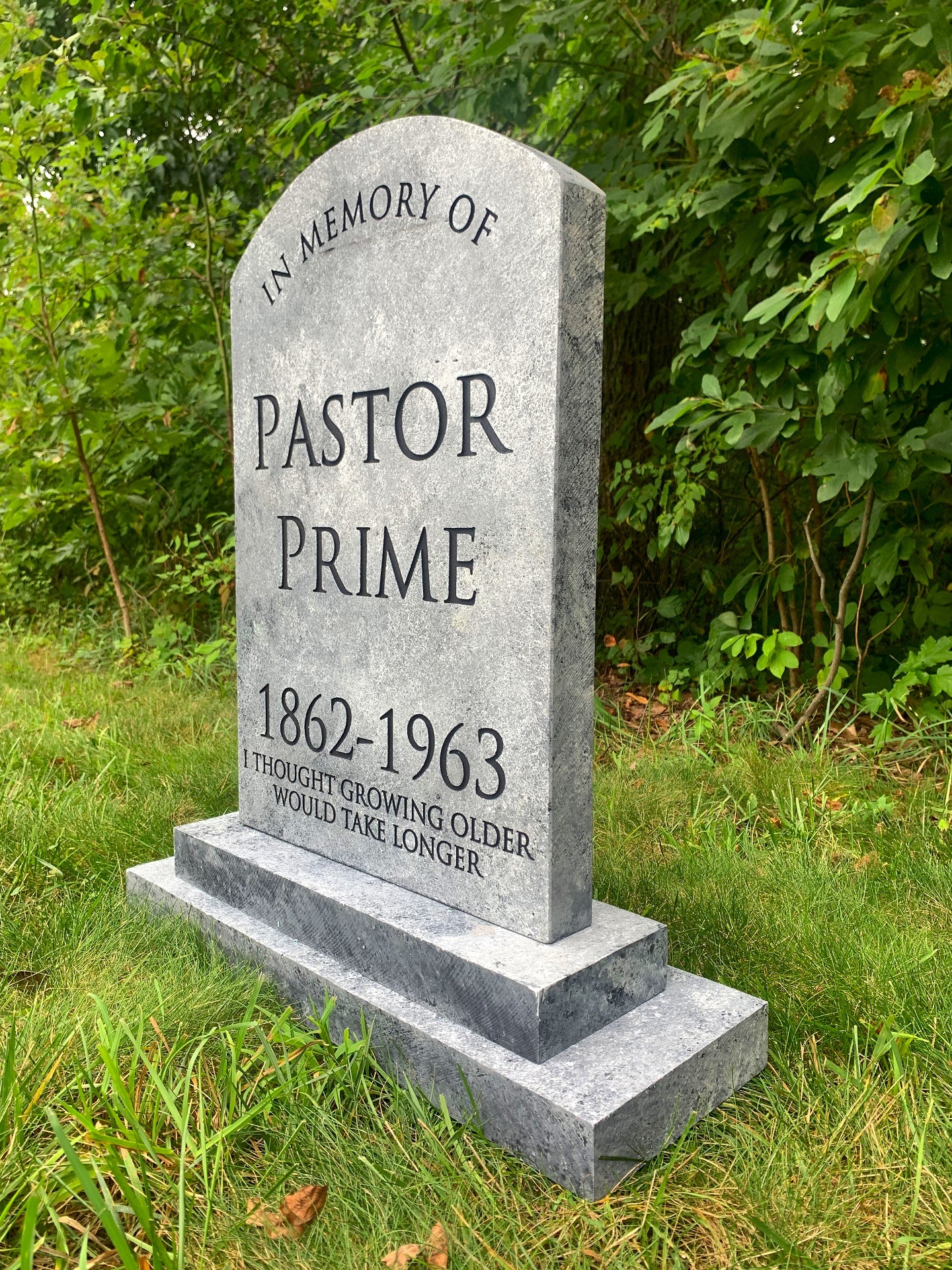Pastor Prime Funny Comical Tombstone