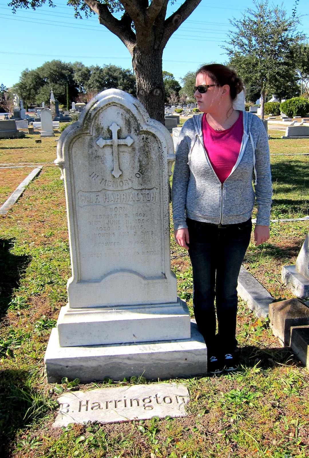 Harrington Tombstone Cemetery Prop Made to Scale