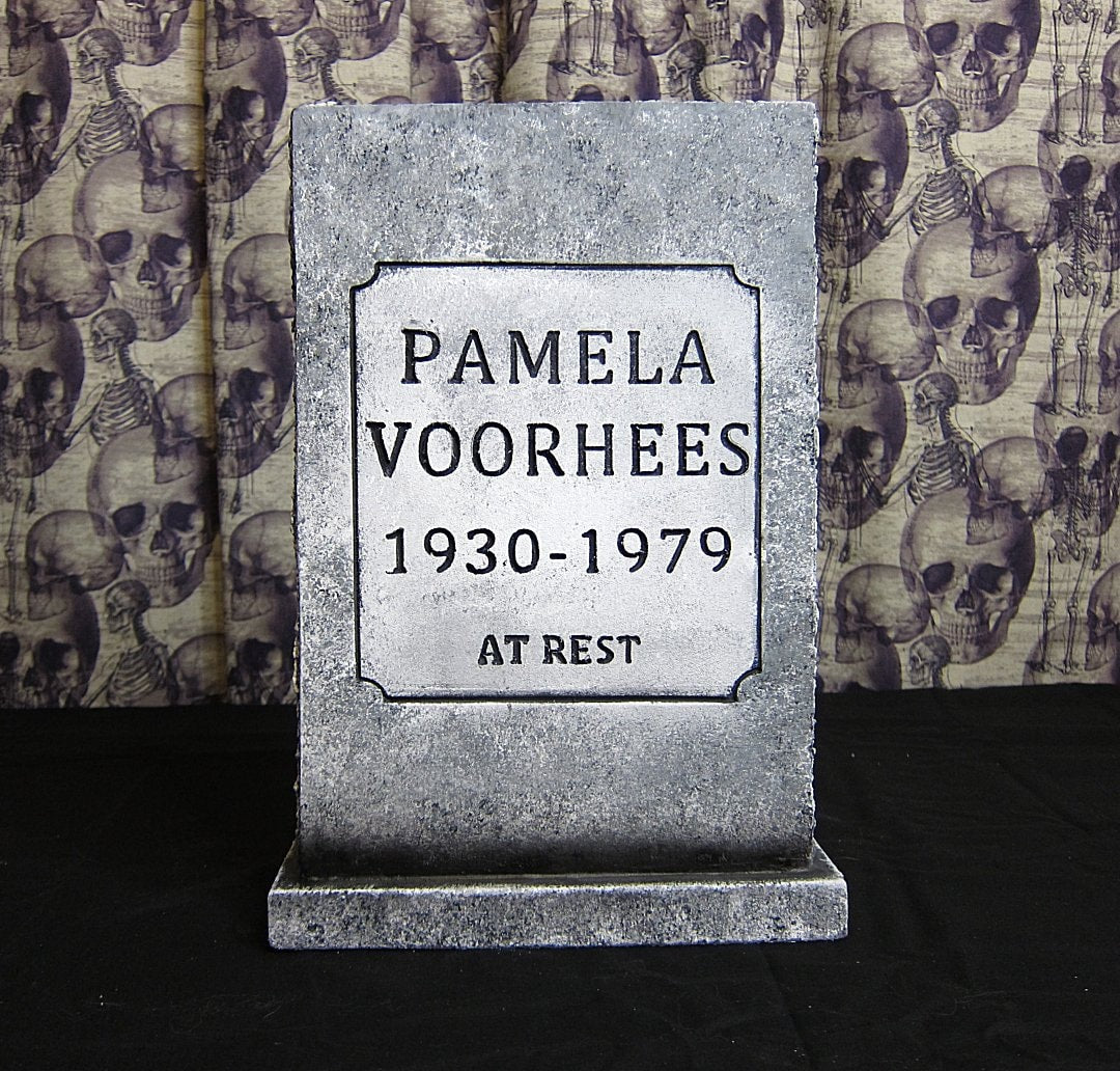 Jason Voorhees and Pamela Voorhees MINI Tombstone BUNDLE