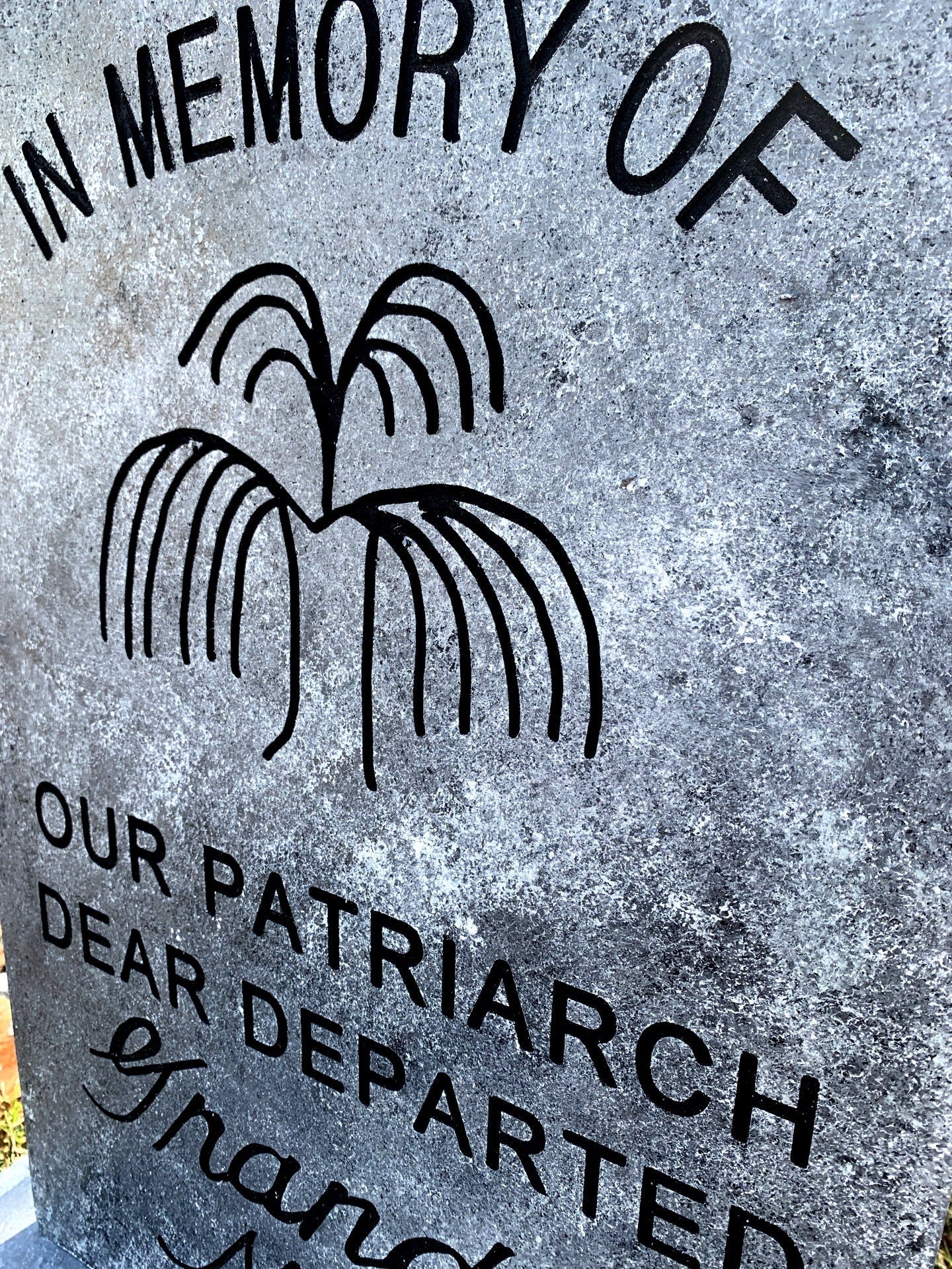 Grandpa Marc Our Patriarch Tombstone