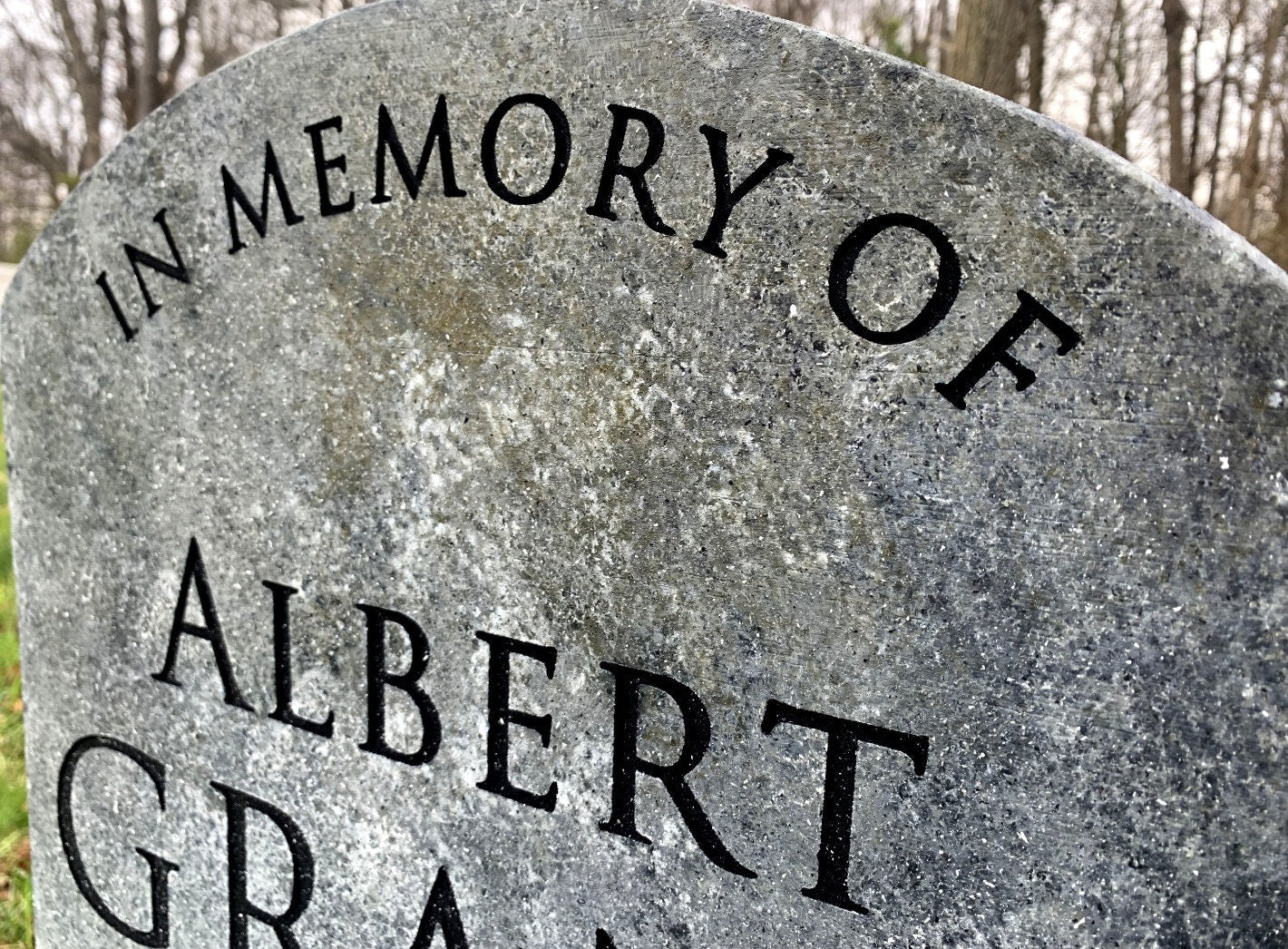Albert Grant Civil War Hero Tombstone