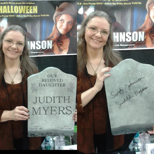 Judith Myers Mini Movie Replica Halloween Tombstone