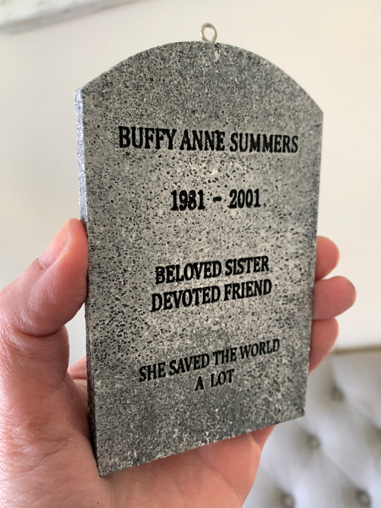 Buffy Summers "The Vampire Slayer" Tombstone Ornament