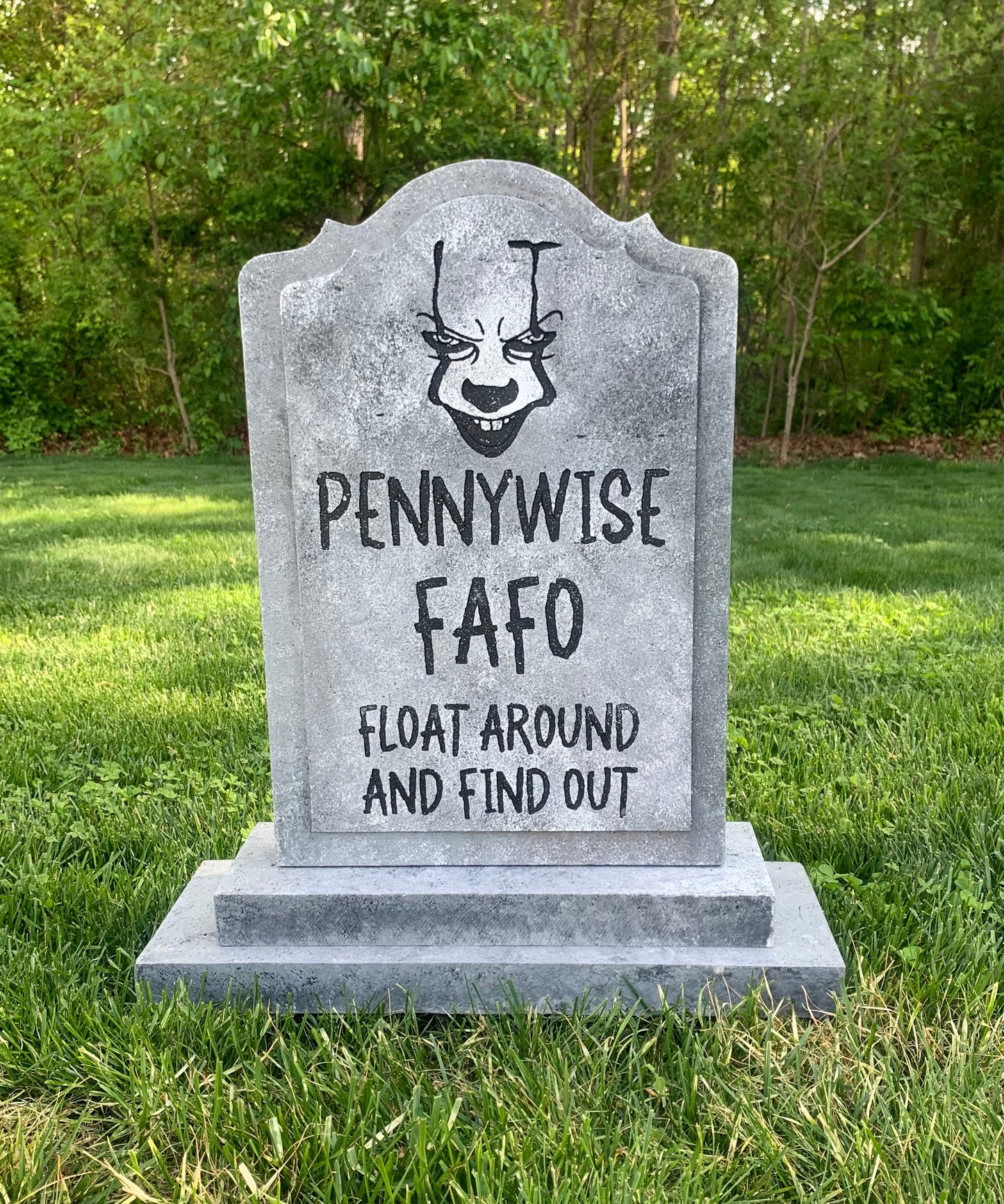 IT Pennywise FAFO Float Around and Find Out Tombstone