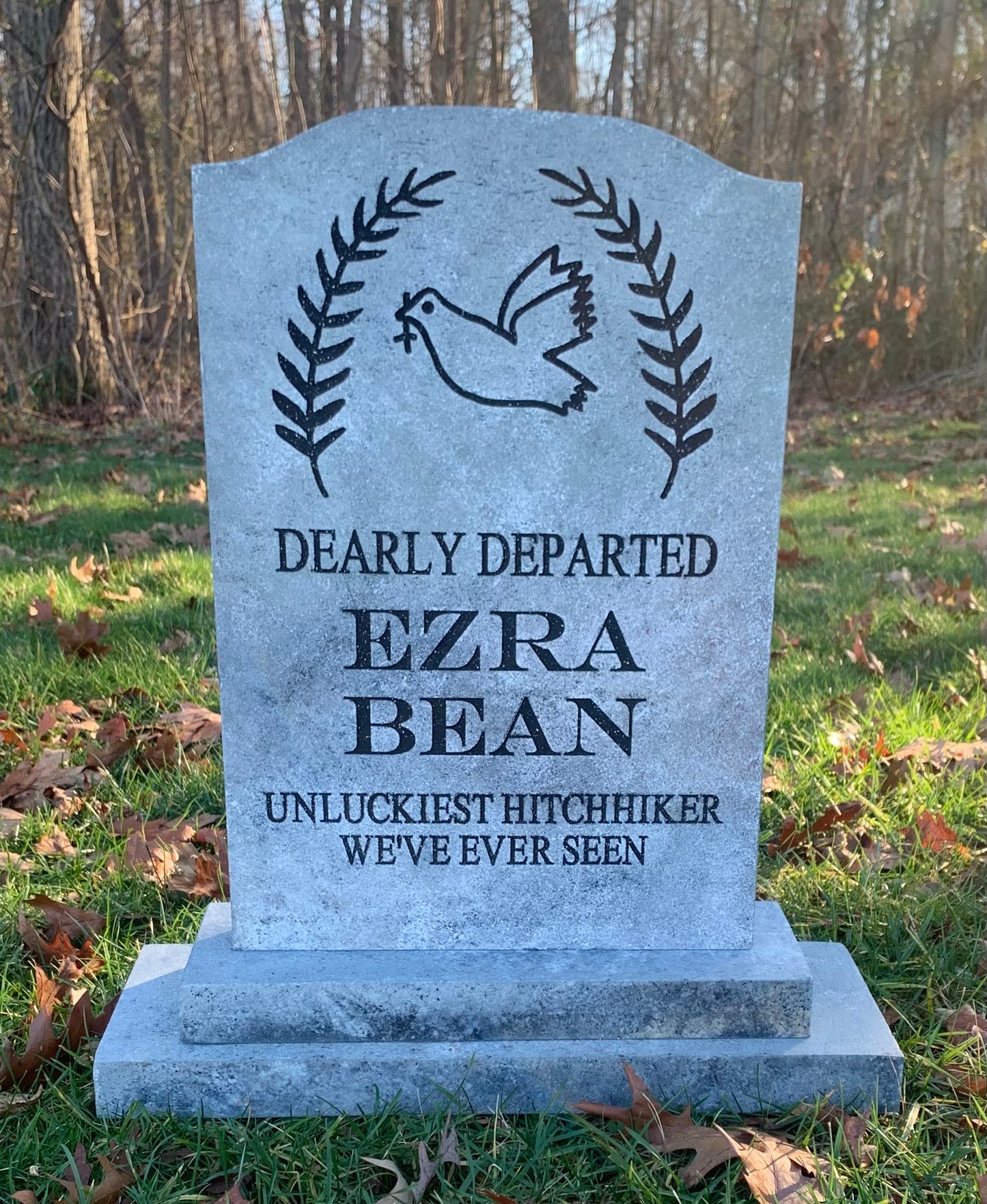 Ezra Bean Haunted Mansion Hitchhiking Ghosts Halloween Tombstone