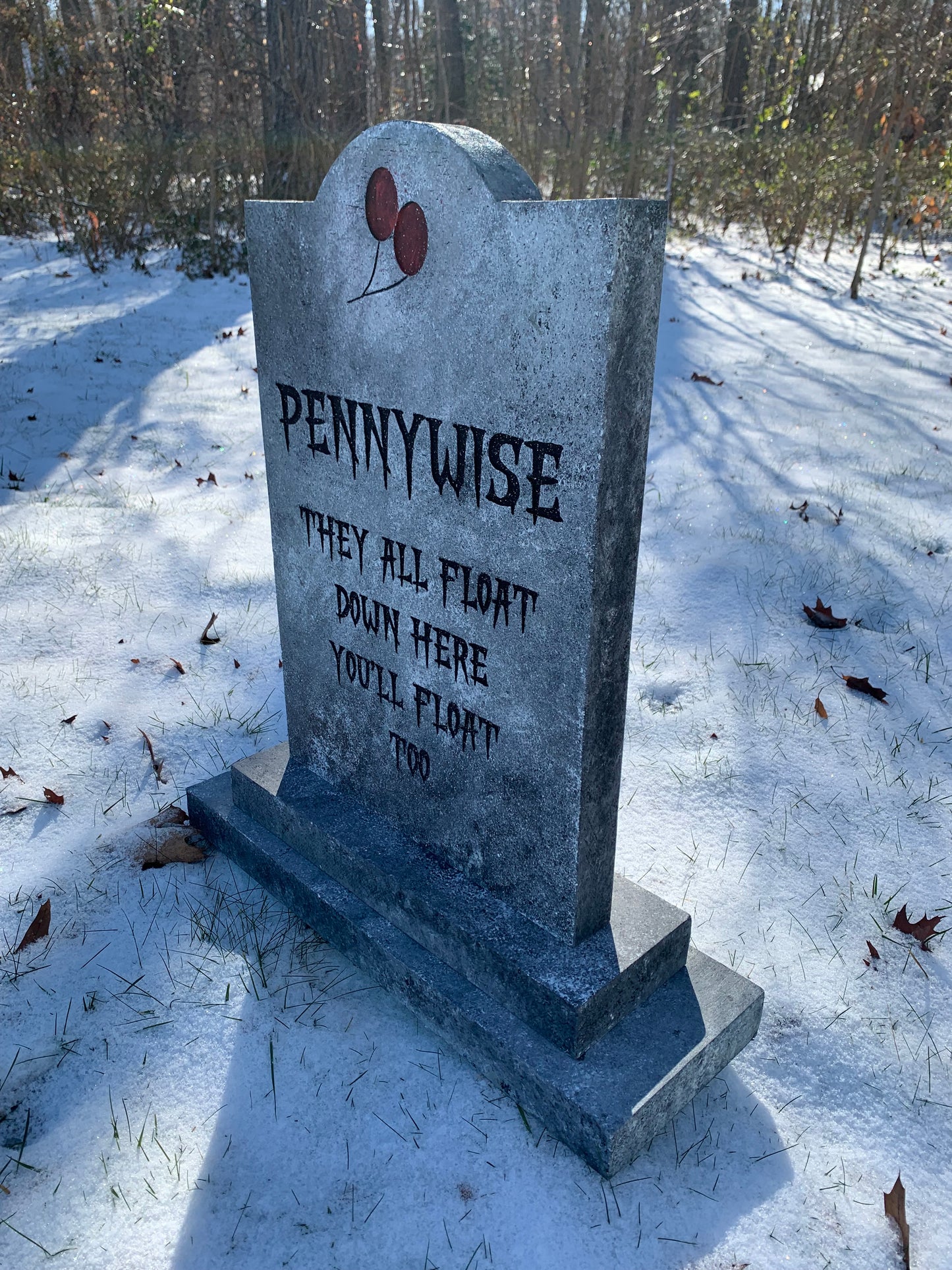 IT Pennywise They All Float Halloween Tombstone