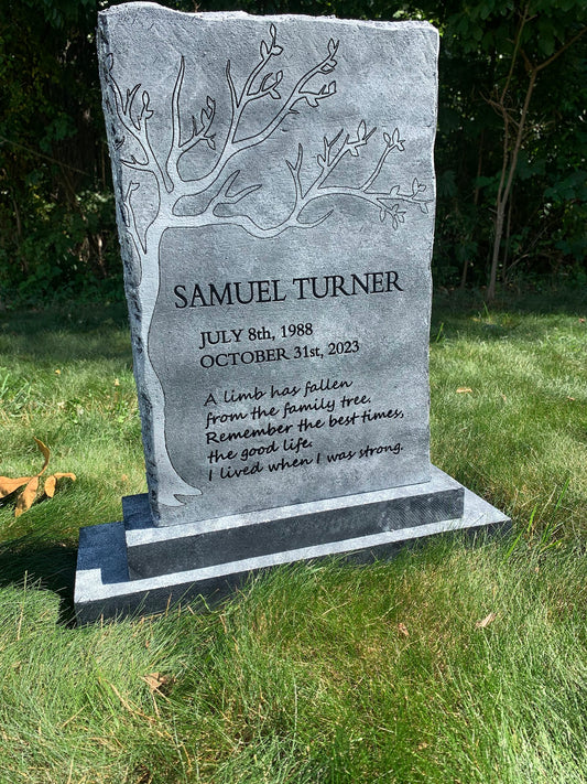 Custom Made Tombstone of Your Own Design Starting at $145.99