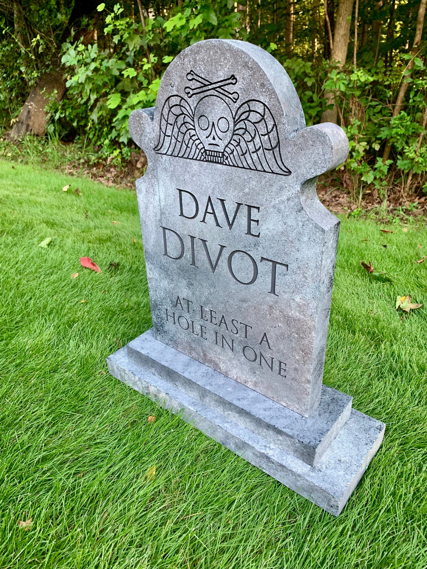 Dave Divot "At Least A Hole in One" Tombstone