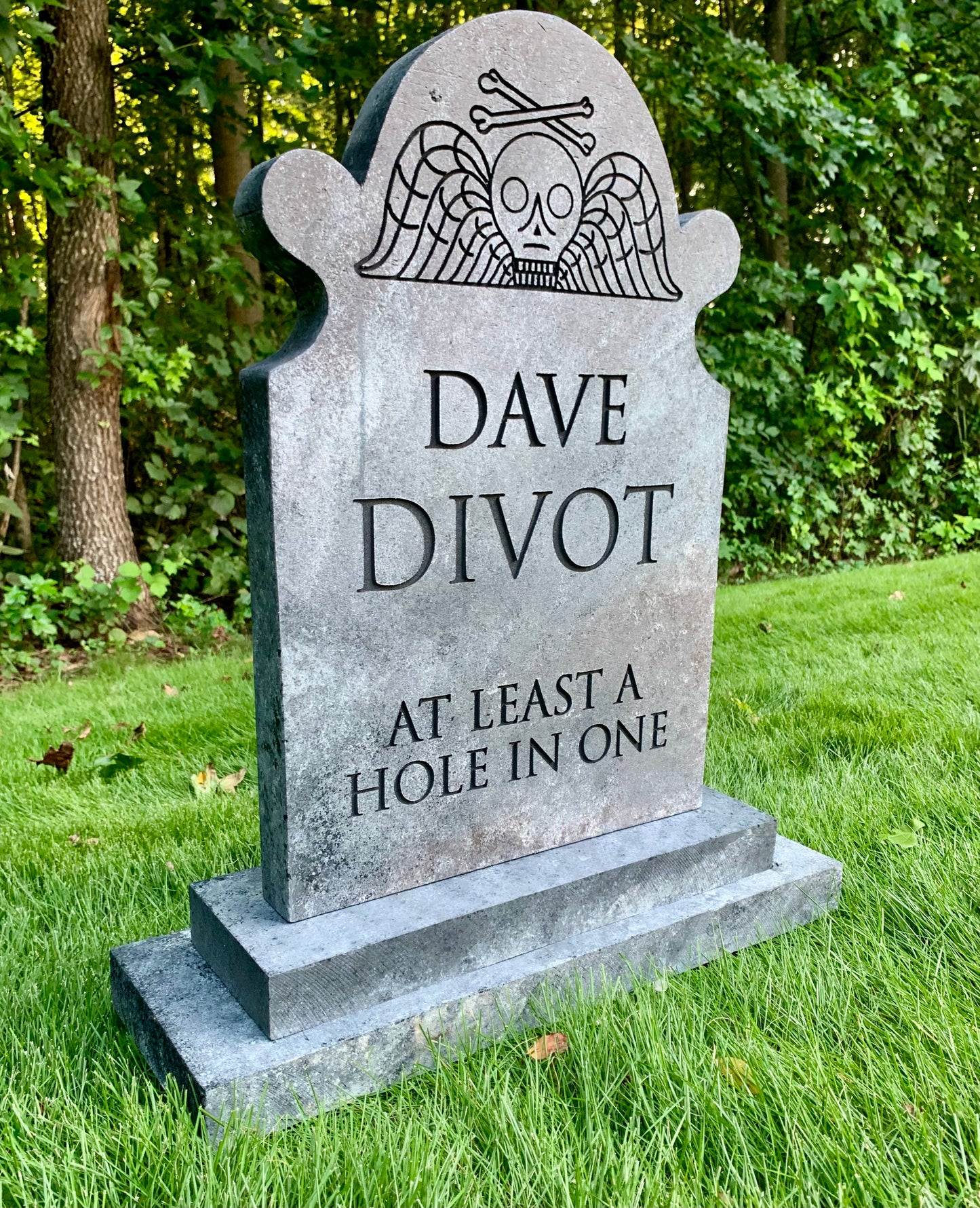 Dave Divot "At Least A Hole in One" Tombstone