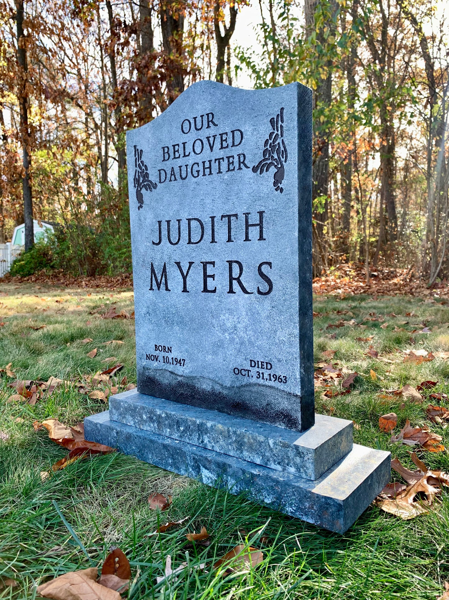 Judith Myers Halloween Tombstone