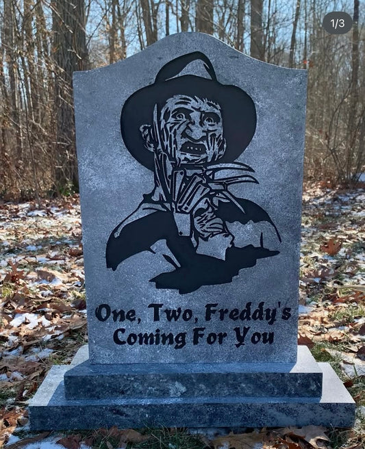 Nightmare on Elm Street Freddy Krueger Character Tombstone