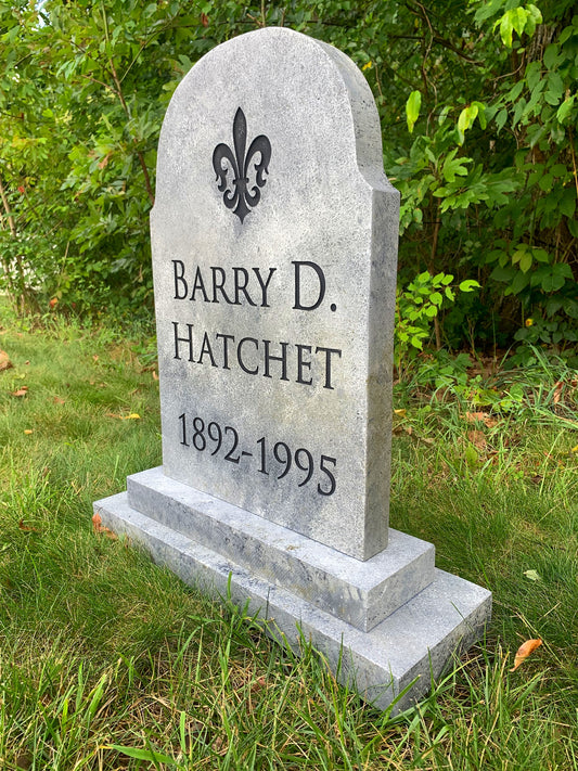Barry D. Hatchet Comical Tombstone
