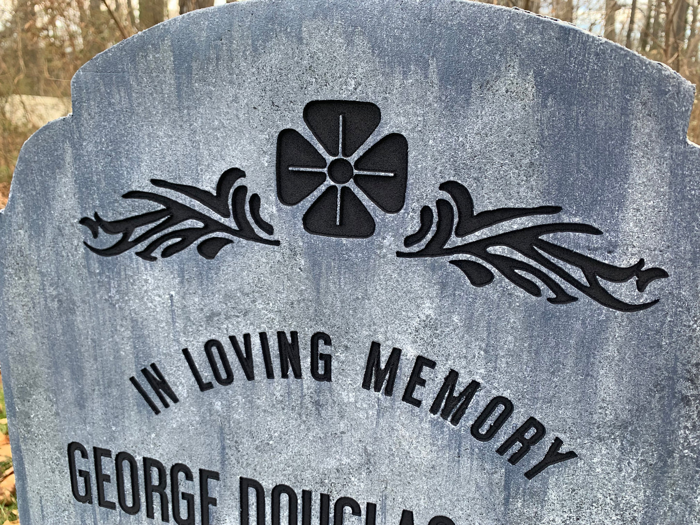 Back to the Future George Mcfly Tombstone Movie Life Size