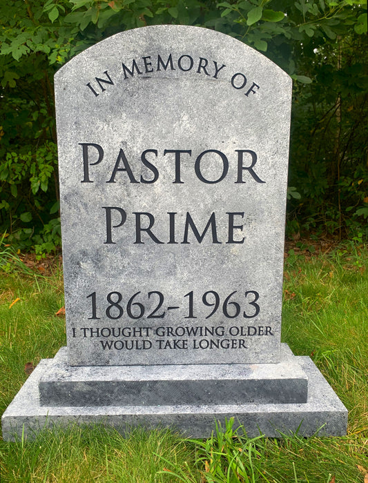 Pastor Prime Funny Comical Tombstone