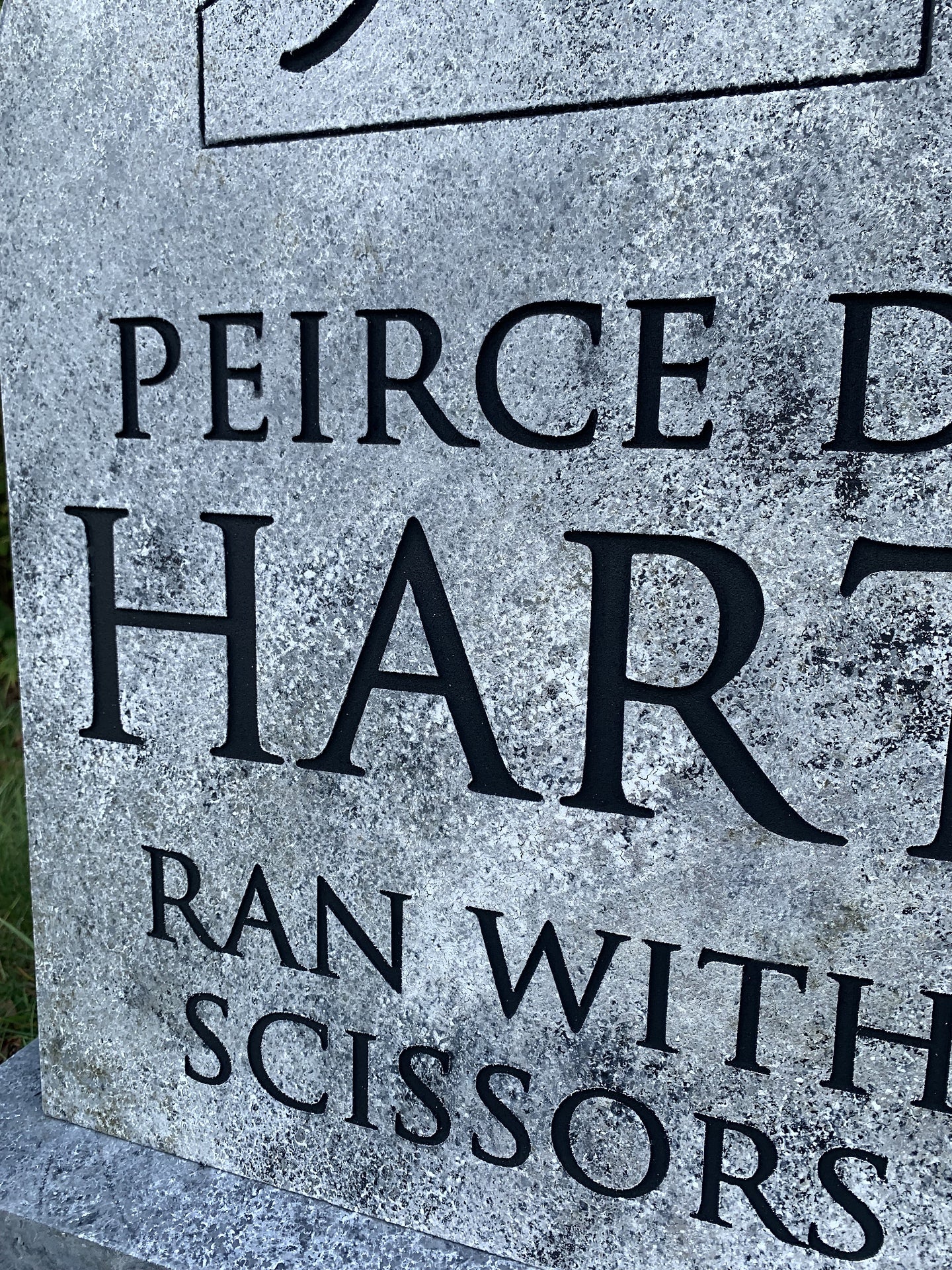 Peirce D. Hart Funny/Comical Tombstone