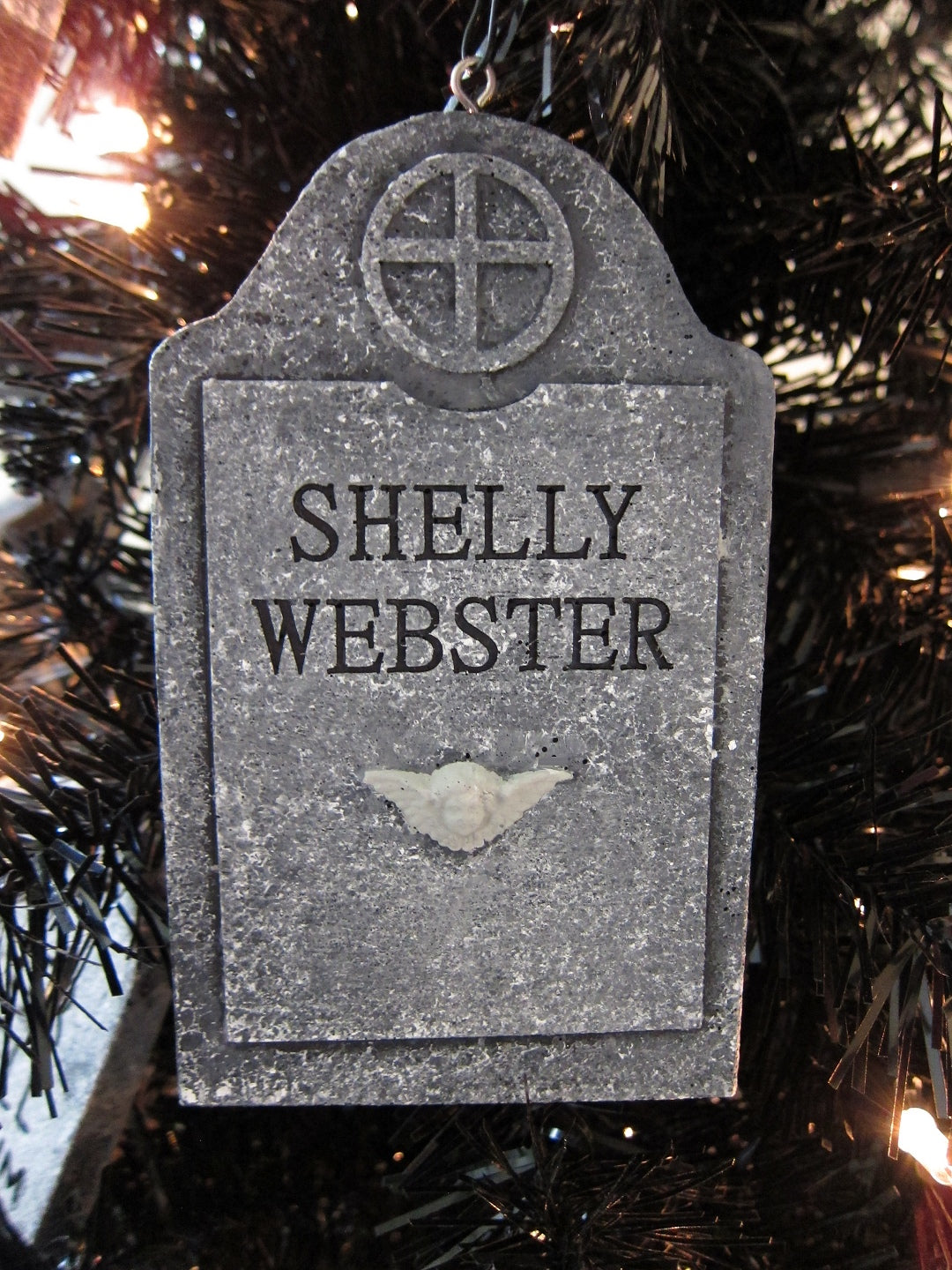 Shelly Webster The Crow Mini Ornament Tombstone