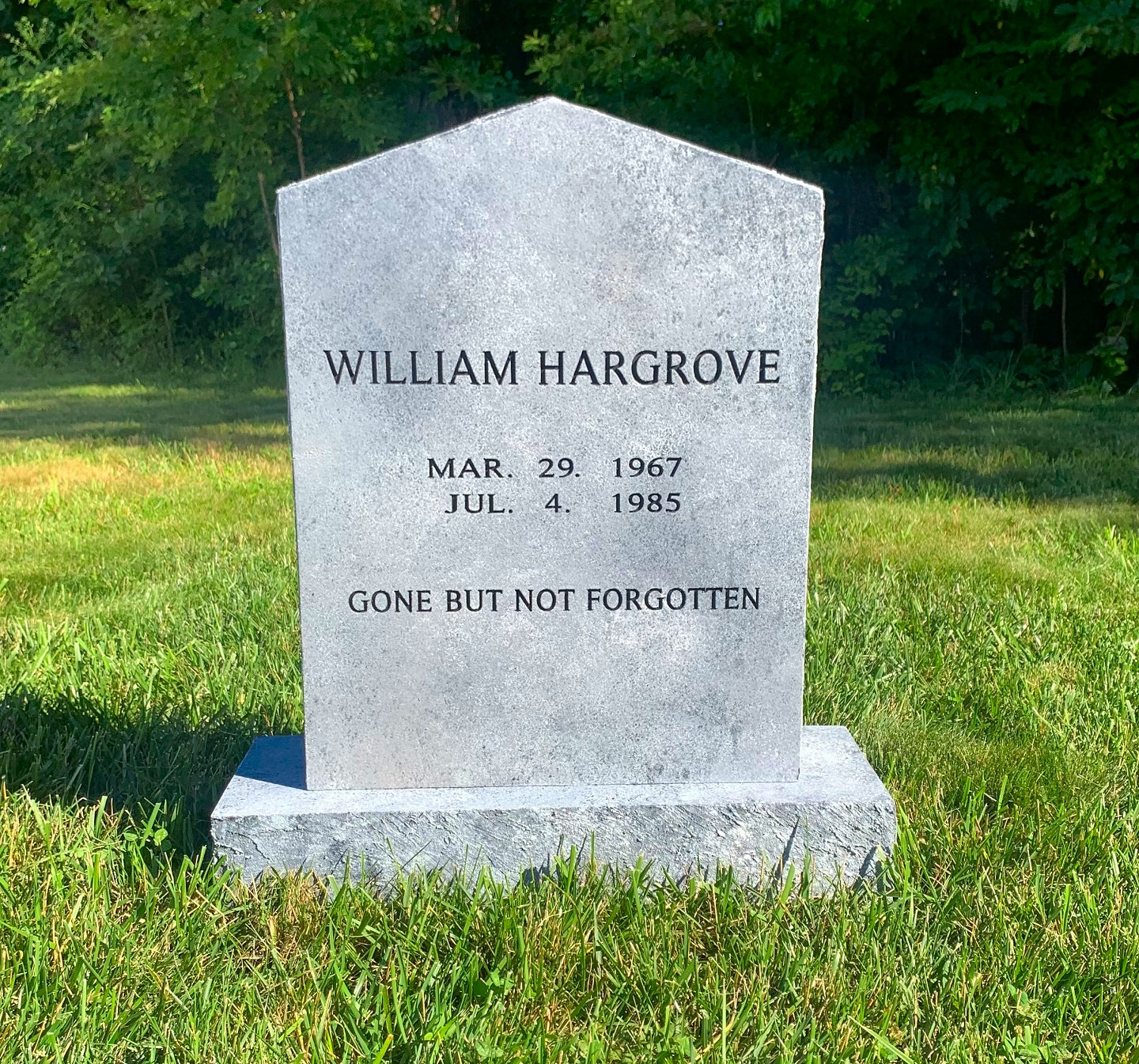 William Hargrove Stranger Things Replica Tombstone
