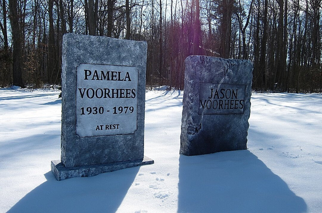 Pamela Voorhees Life Size Tombstone Movie Replica Friday the 13th