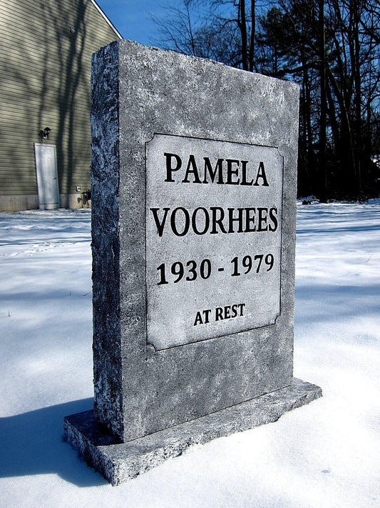 Pamela Voorhees Life Size Tombstone Movie Replica Friday the 13th