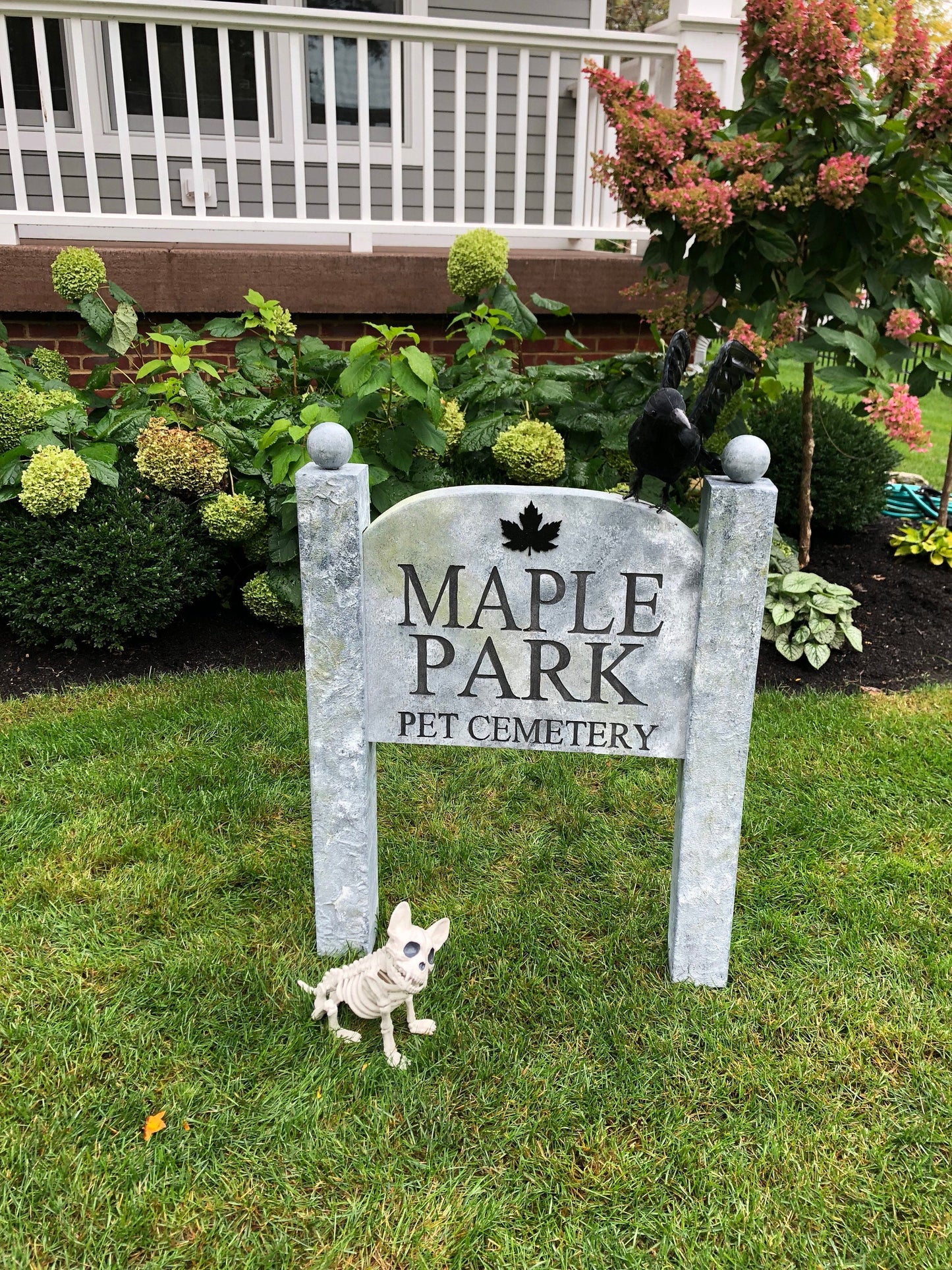 Custom Cemetery Sign Halloween Prop YOU CUSTOMIZE IT!