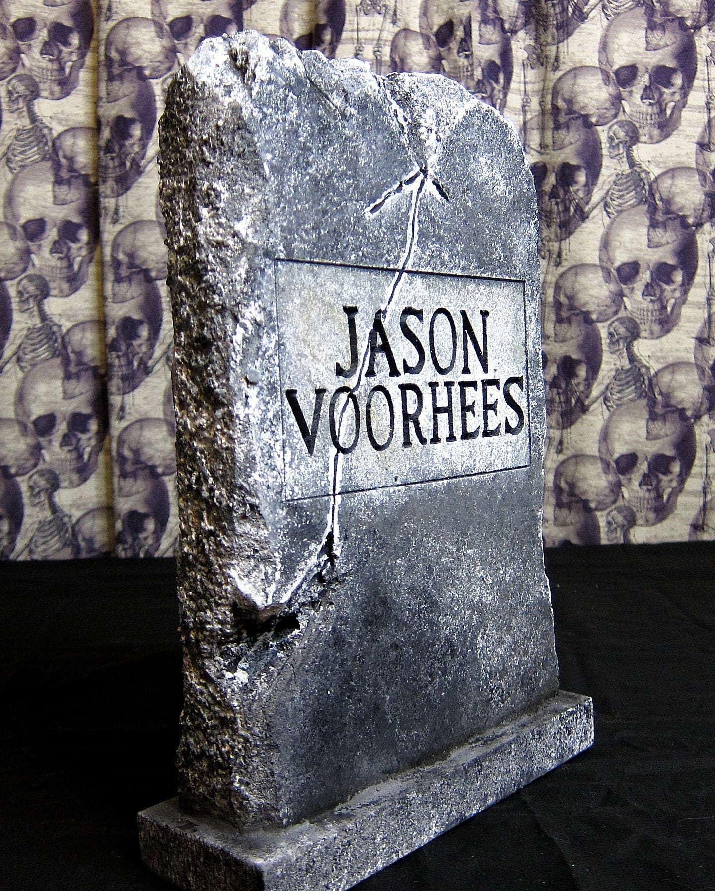 Jason Voorhees Friday The 13th Part 6 Mini Tombstone Prop