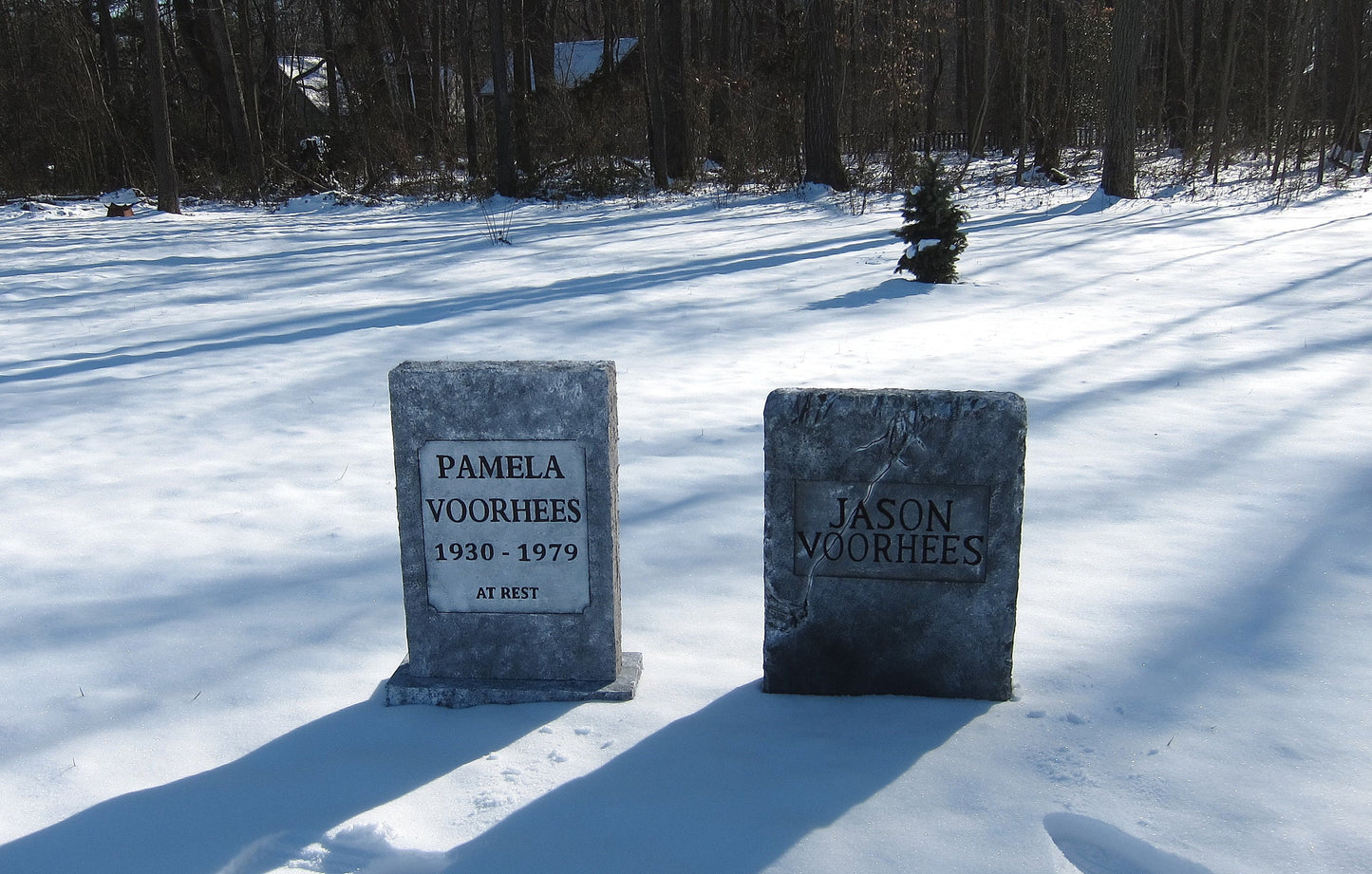 Pamela Voorhees Life Size Tombstone Movie Replica Friday the 13th