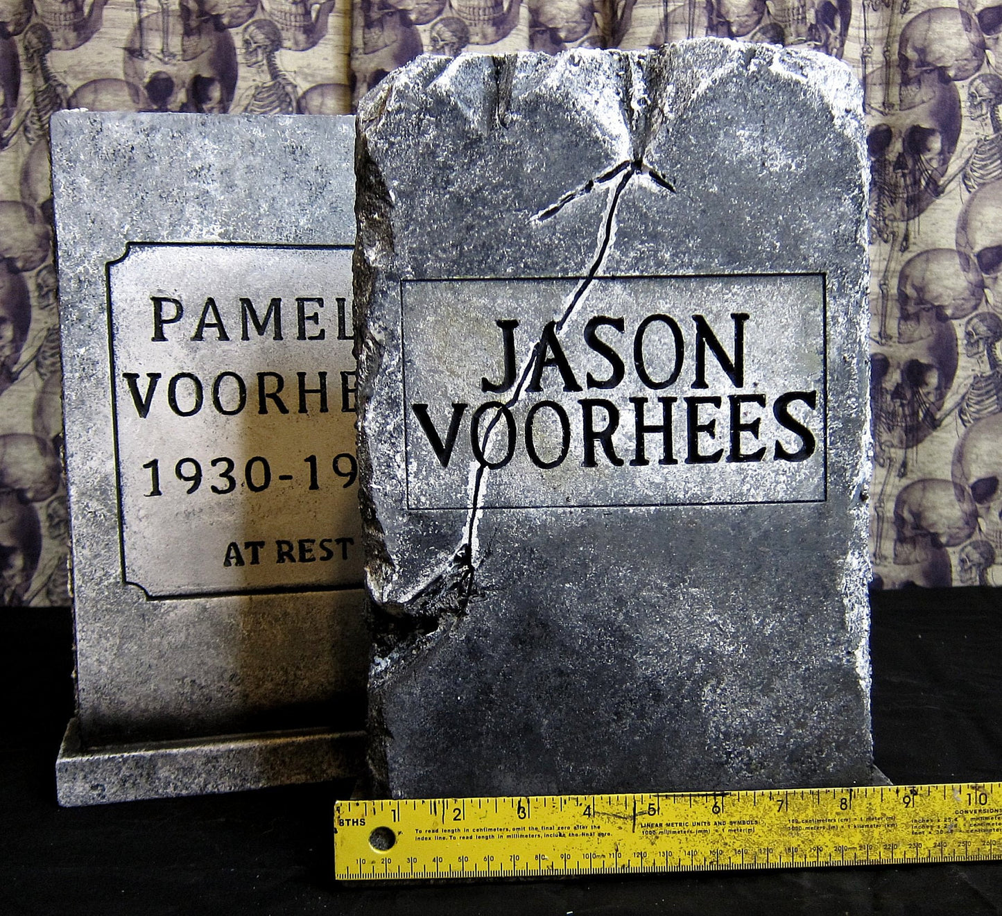 Jason Voorhees and Pamela Voorhees MINI Tombstone BUNDLE