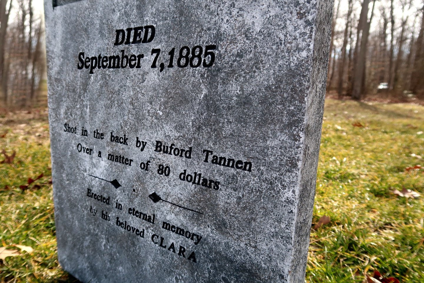 Emmett Brown "DOC" Back to the Future 3 III Tombstone
