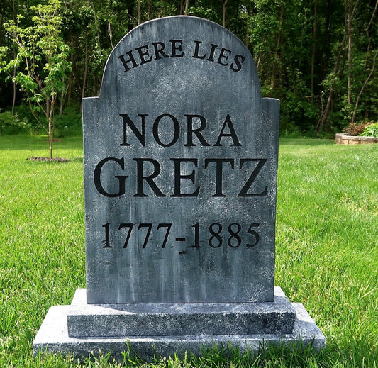 NORA GRETZ Silly Halloween Tombstone Yard Prop