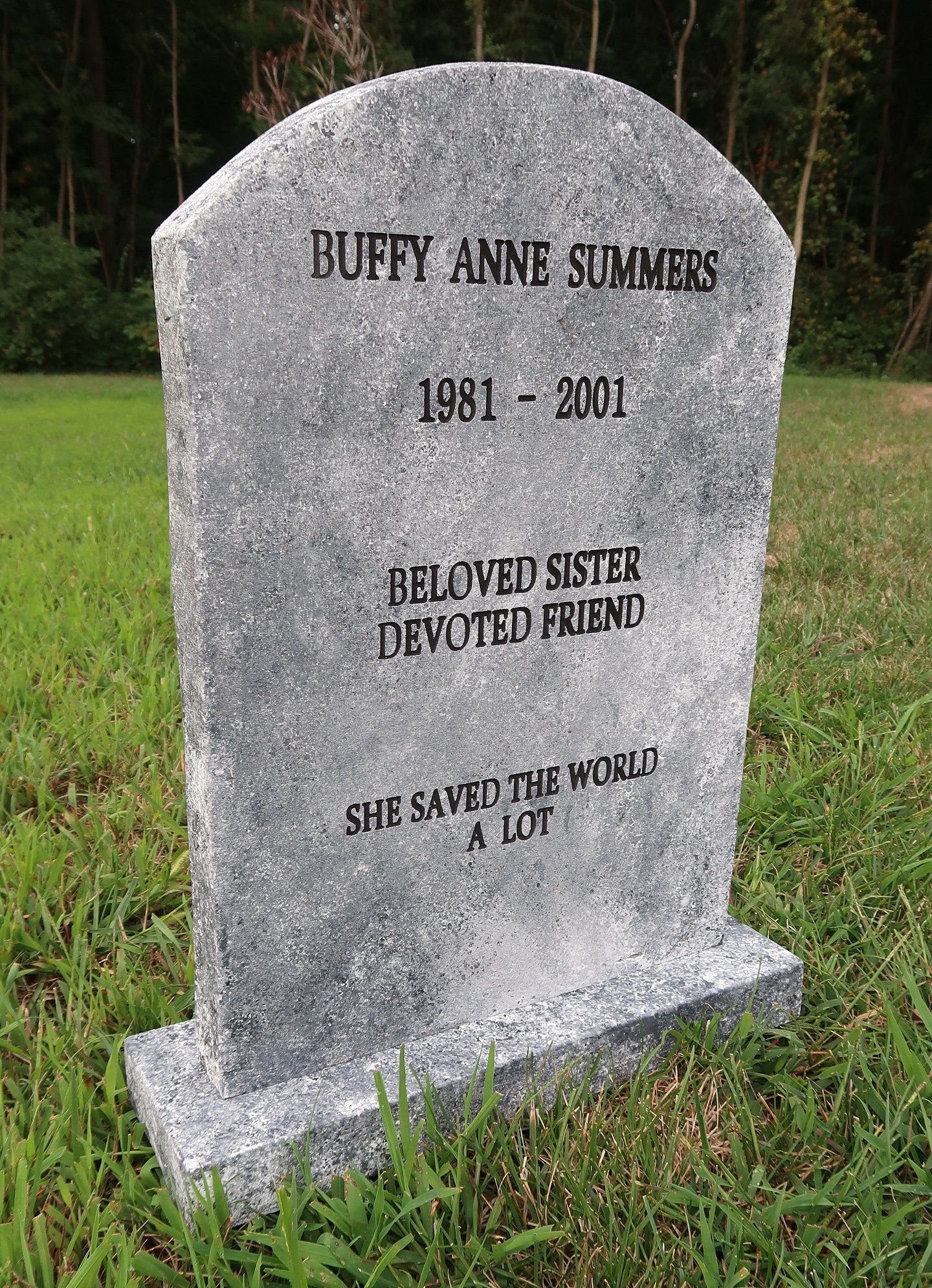 Buffy Summers the Vampire Slayer Tombstone