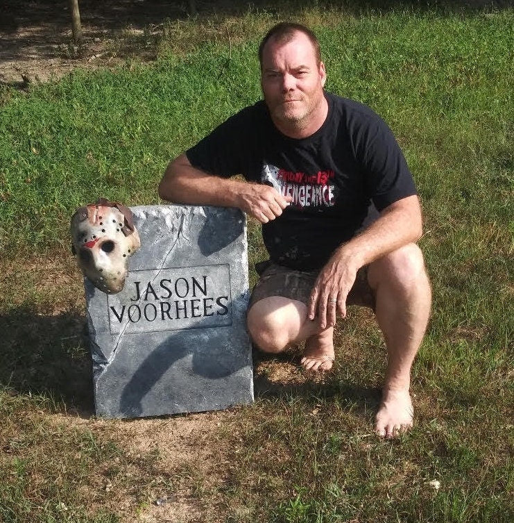 Jason Voorhees Friday the 13th Part 6 Tombstone Halloween Prop