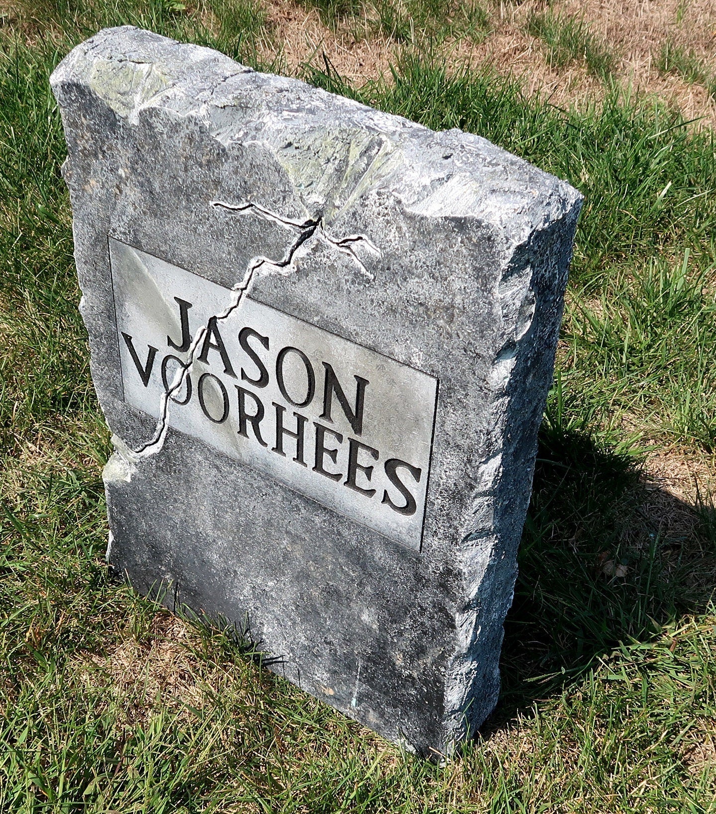 Jason Voorhees Friday the 13th Part 6 Tombstone Halloween Prop