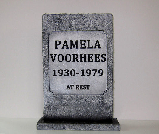 Pamela Voorhees Friday the 13th MINI Tombstone Prop