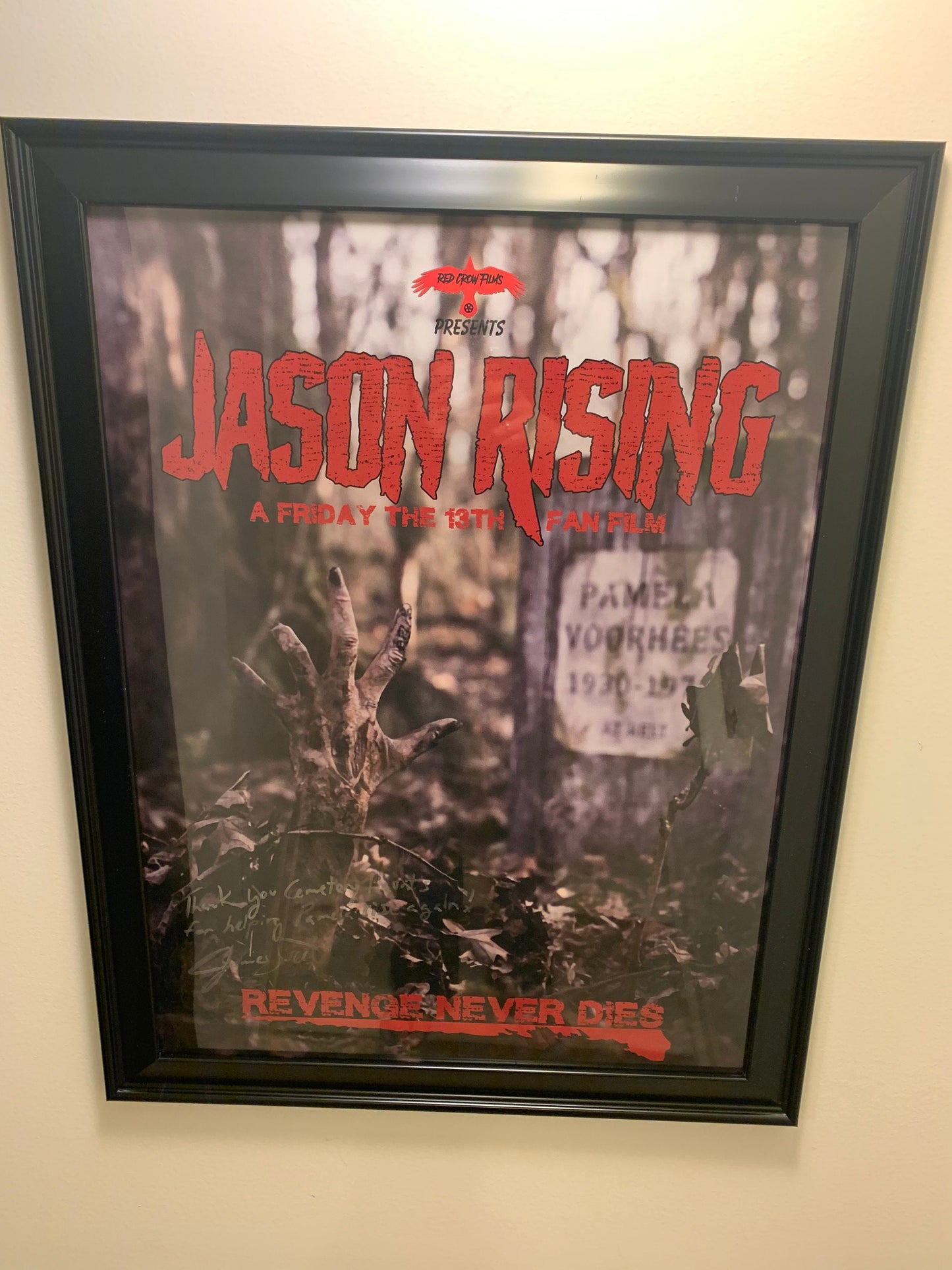 Pamela Voorhees Life Size Tombstone Movie Replica Friday the 13th