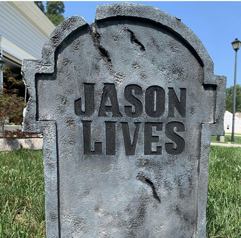 Friday the 13th Jason Lives Part 6 Replica Tombstone Movie Poster