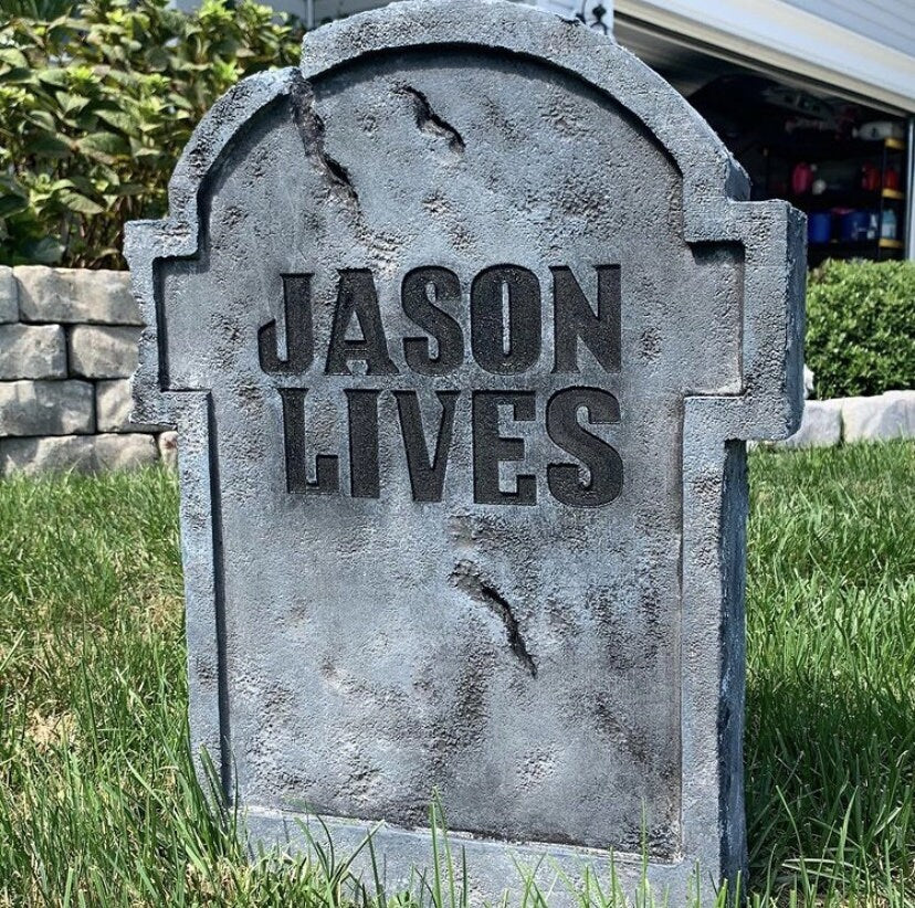 Friday the 13th Jason Lives Part 6 Replica Tombstone Movie Poster