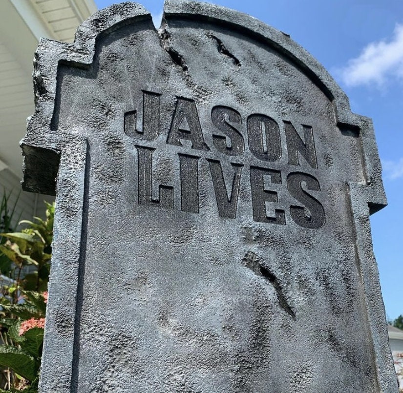Friday the 13th Jason Lives Part 6 Replica Tombstone Movie Poster