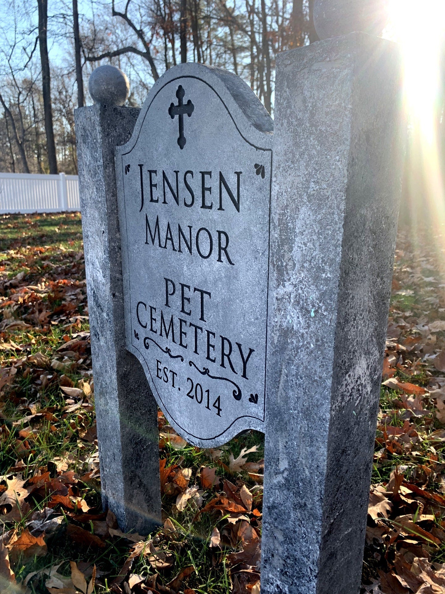 Custom Cemetery Sign Halloween Prop YOU CUSTOMIZE IT!